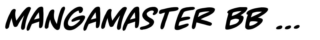 MangaMaster BB Bold Italic